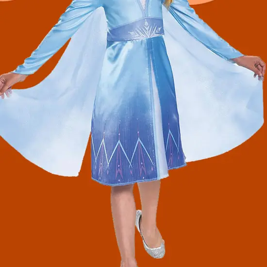 Girl&rsquo;s Elsa Classic Costume from Disney Frozen for School Parties {3}