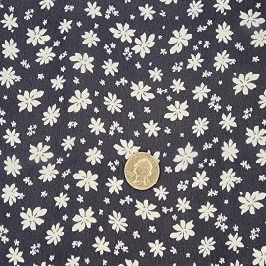 1 Yard Navy or Ivory Hi Multi Chiffon Sheer Lightweight Polyester Fabric, 58/60" Wide {3}