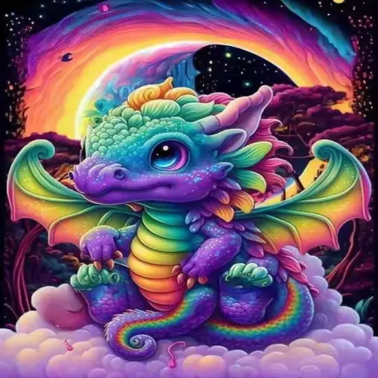Dragon Diamond Painting Kits - 12x16 Inch (BB10273) {1}