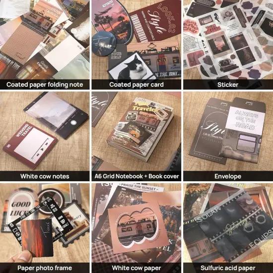 Scrapbook Kit with Tweezers, Glue Tape & Stickers &ndash; Traveler {5}