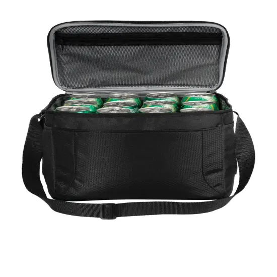 Port Authority&reg; 12 Can Cube Cooler Black/ Black {2}