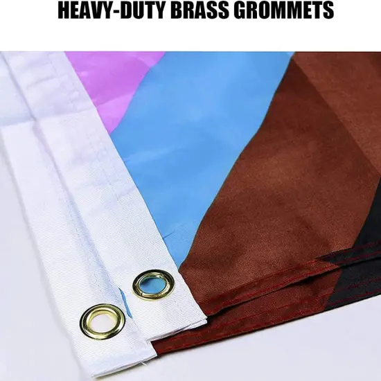 Progress Pride Rainbow Flag 3x5 ft LGBTQ Gay Pride Flags All Inlcusive Progressive Bisexual Non Binary Lesbian Transgender Flag Indoor Outdoor Wall {4}