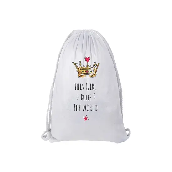 Craft Express 2 Pack Glitter Sublimation Drawstring Backpacks &ndash; 13"x16" White with Sparkle Finish {4}