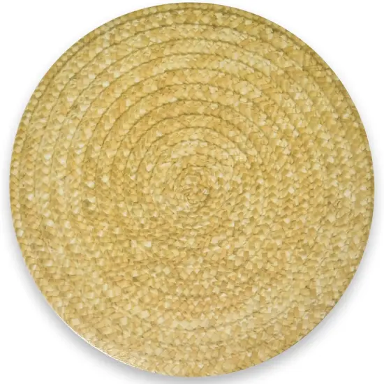 150 Pcs Braided Wicker Look Paper Beverage Coasters, 4" Round, Rustic Woven Cocktail Coaster {4}