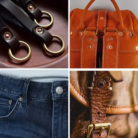 Rivet Tools Stainless Steel DIY Craft Supplies with Brass Rivets {1}