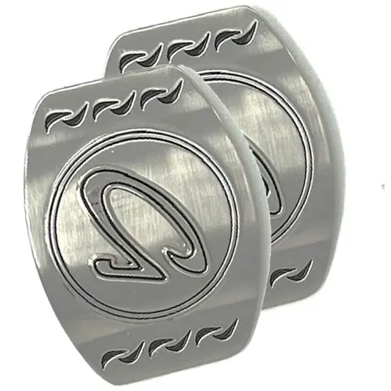 Belt Buckle Letter Casted Raised Nickle Plate 1.5" Loop Under with Prong {3}