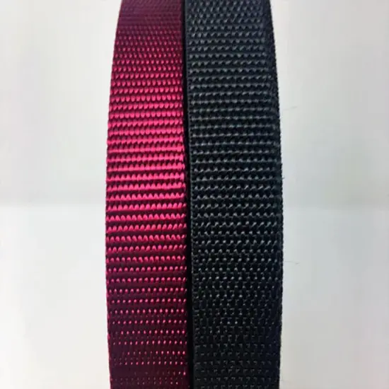 3/4-inch Polypropylene Webbing Wine & Black Sold by the Yard {6}