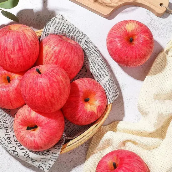 Fake Fruit Artificial Apples, Set of 6 {2}