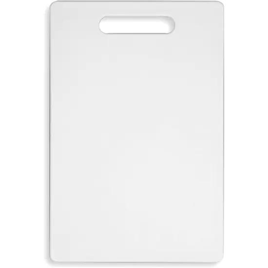 Plastic Cutting Boards for Kitchen (White, 7.75 x 11.75 In, 2 Pack) {3}