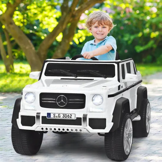 Costway Mercedes Benz 12V Electric Kids Ride On CarRC Remote Control W/Trunk {2}