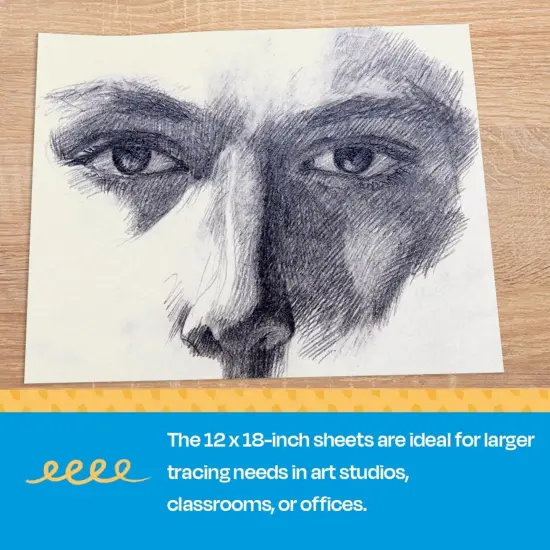 Sax Sketch and Trace Paper, 18 lbs, 12 x 18 Inches, White, 500 Sheets {6}