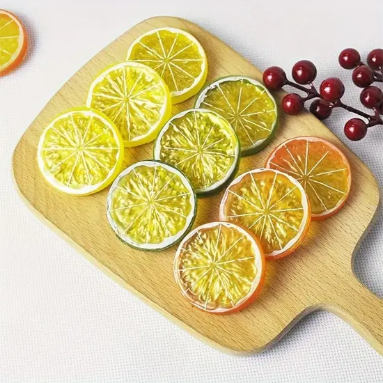 30pcs Artificial Lemon Slices {2}
