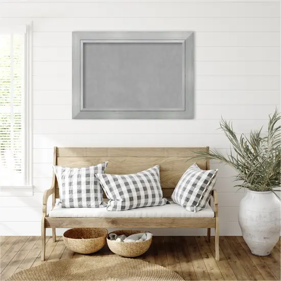 Romano Silver Wood Framed Magnetic Board {6}