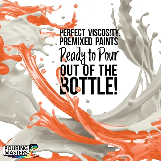 Pouring Masters Carrot Cake Ready to Pour Acrylic Pouring Paint - Premium 32-Ounce Pre-Mixed Fluid Acrylic Paint - Fluid Art Supplies for Canvas, Wood, Paper, Tile & Rocks {2}