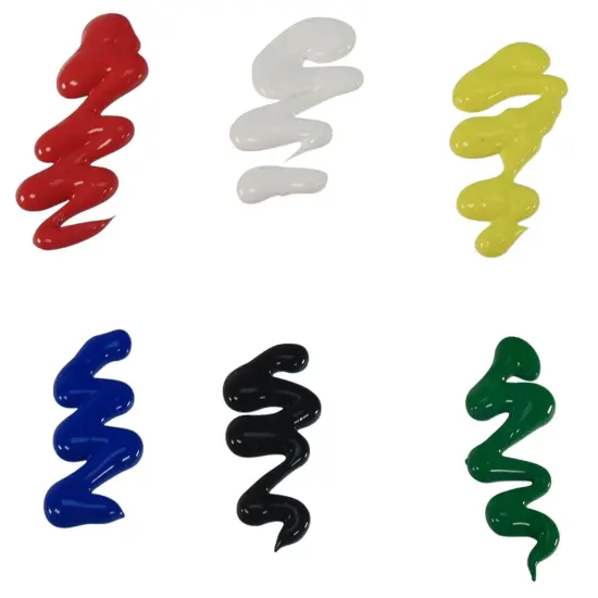 Sax Versatemp Heavy-Bodied Tempera Paint, 1 Quart Bottles, Assorted Colors, Set of 6 {7}