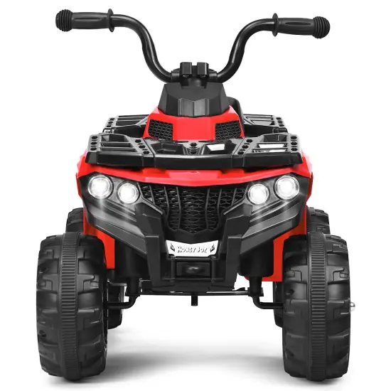 Costway Kids Ride On ATV Quad 4 Wheeler Electric Toy Car 6V Battery Power Led Lights {8}