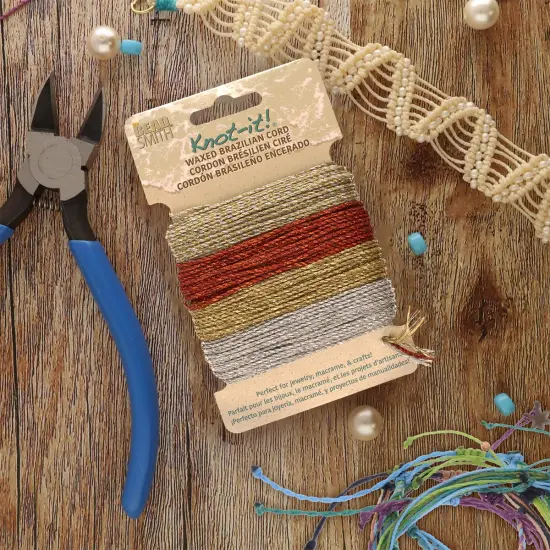 The Beadsmith Brazillian Waxed Cord Mix Metallics {2}