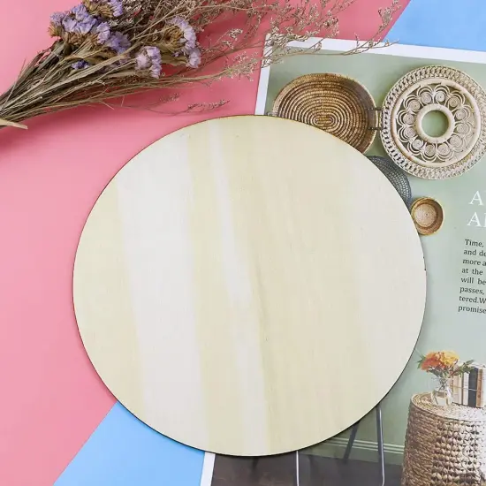 20Pcs 8 Inch Wood Rounds for Crafts, Unfinished Wood Circles {4}