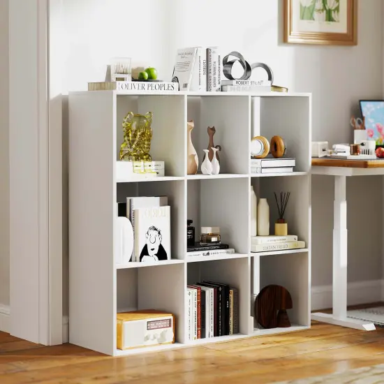 Costway 4/6/8/9-Cube Open Bookshelf with Anti-tip Kits Home Modern Style Storage Shelf for Study {2}