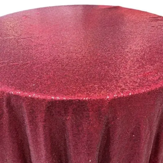 1 Yard Glitz Sequin Round Tablecloth 90 Inches Sparkle Polyester Cover for Party and Wedding Decor Turquoise {3}