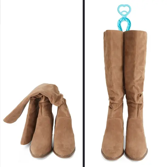 10 Pack Boot Shapers for Tall Boots - Folding Boot Trees, Support Stands, Stand Up Inserts for Women and Men (13 in) Multicolor {4}