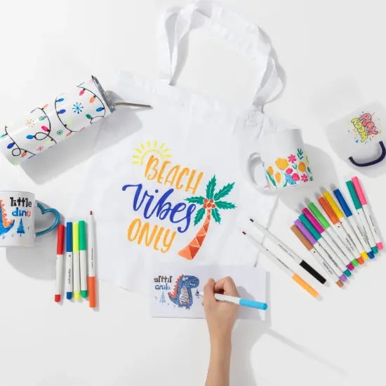 Craft Express 18 Pack Assorted Sublimation Markers &ndash; Dual Tip, Permanent Ink Pens {5}