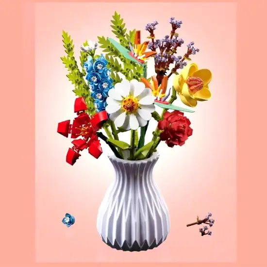Constructor flower bouquet in a vase F07M9-6(109) {3}