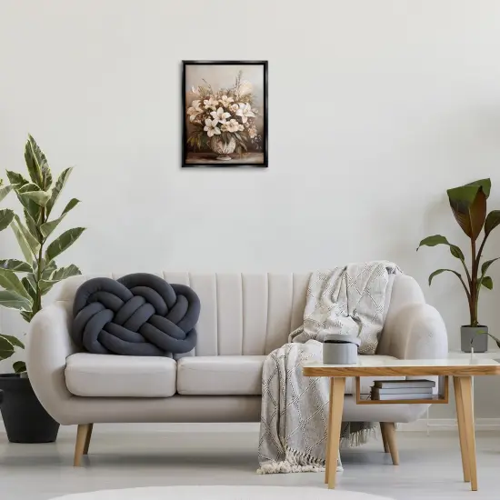 Stupell Industries Lily Bouquet Still Life Floater Framed Canvas Wall Art Design by Petal Prints Design {2}