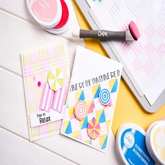 Sizzix Thinlits Die Set By Catherine Pooler 15/Pkg-Beach Blankets & Brellas #2 {5}