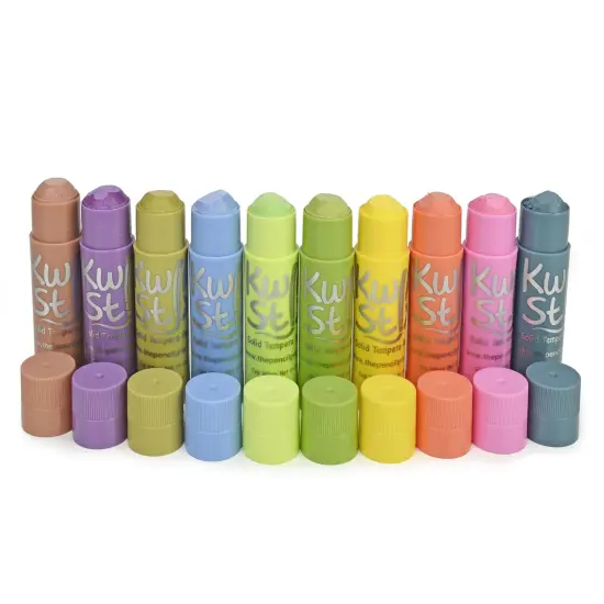 Kwik Stix Solid Tempera Paint Sticks Class Pack 72/Pkg-Pastel Colors, 6 Of Each Color {4}
