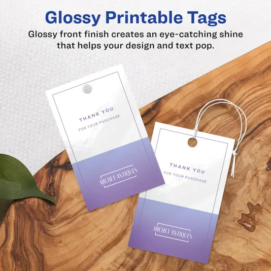 Avery 2" x 3" Rectangle, Glossy White Printable Tags {2}