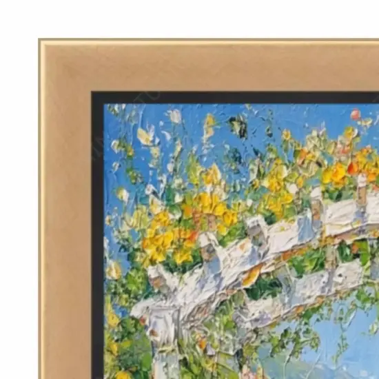 Contemporary Gold With Black Picture Frame 40x50 frame {2}