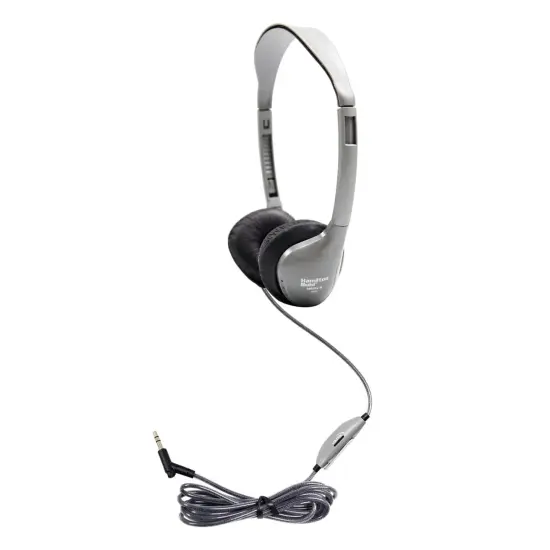 SchoolMate&trade; On-Ear Stereo Headphone with Leatherette Cushions and In-Line Volume Control {1}