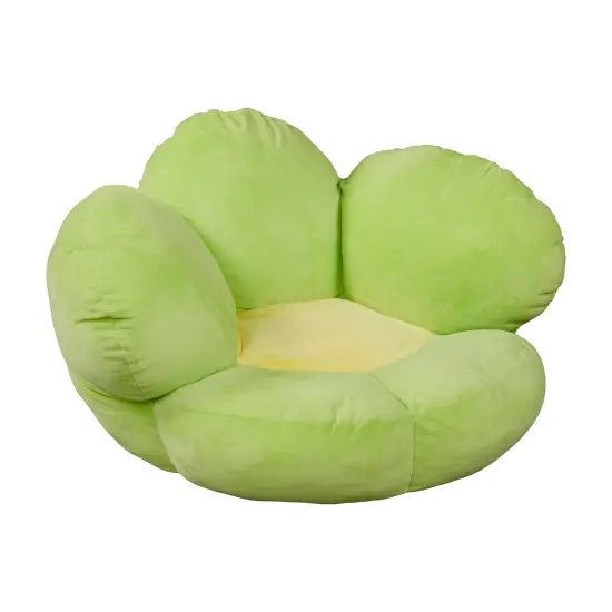 Flower Cozy Cushion, Floor Pillow Bright Pink {7}