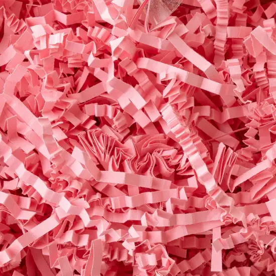 American Crafts Handmade Paper Shredded Paper 3oz-Pink {4}