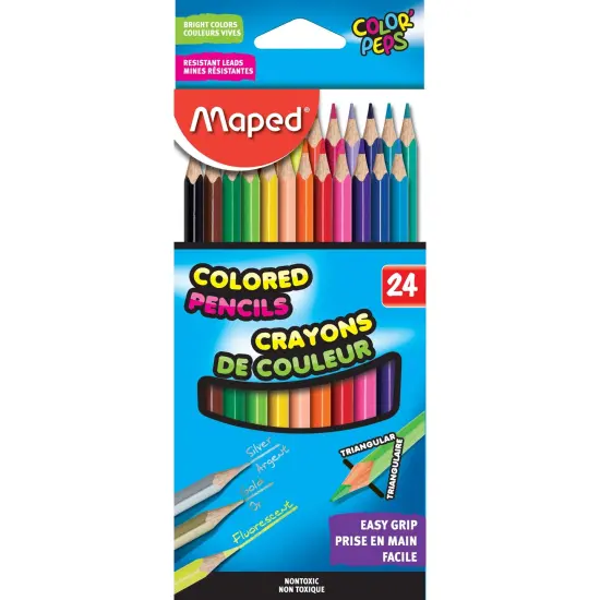 Color'Peps Triangular Colored Pencils, Pack of 24 {1}