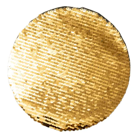 Craft Express Gold Sequin Round-Gold, 7.4"X7.4", 2 pack {2}
