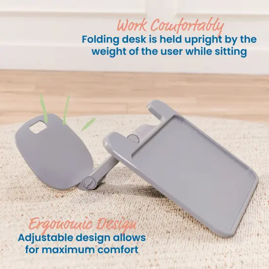 The Surf Folding Portable Lap Desk, Large, Flexible Seating Grey {6}