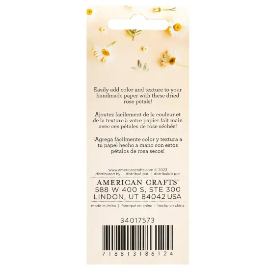 American Crafts Handmade Paper Mix-Ins-Rose Petals {2}