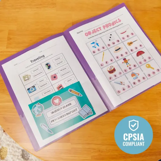 2-Pocket Parent-Teacher Classroom Communication Folder, 36-Piece Bright Purple {6}