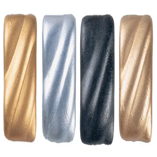 Amaco Rub 'N Buff Wax Metallic Finish, 4 Color Assortment (Silver Leaf, Antique Gold, Gold Leaf, Ebony) {2}