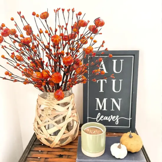 6 Pcs 17" Tall Artificial Fall Berry Floral Arrangements {2}