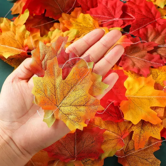 20 Pieces Fall Maple Leaf Decor Garland {3}