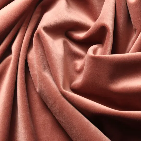 5 Yard Velvet Polyester Upholstery Drapery Fabric 60 Inches Width Rose Gold {1}
