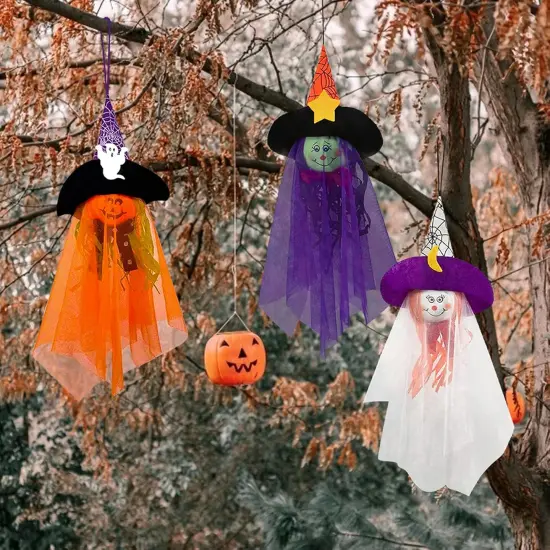 Halloween Hanging Ghost Decorations Outdoor {2}