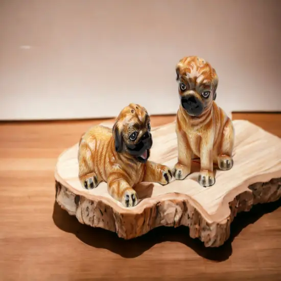 Ceramic Small Size Pug Dogs Salt & Pepper Shakers, Home D&eacute;cor, Gift for Her, Gift for Mom, Kitchen D&eacute;cor, Dog Lover Gift, Pet Loss Gift {2}