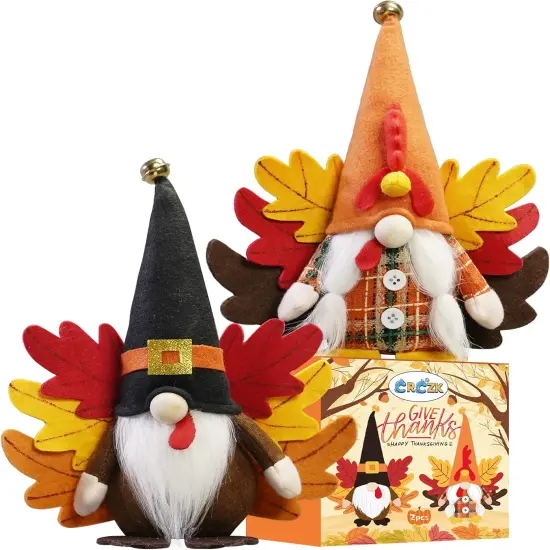 Turkey Fall Gnome Figurine {2}