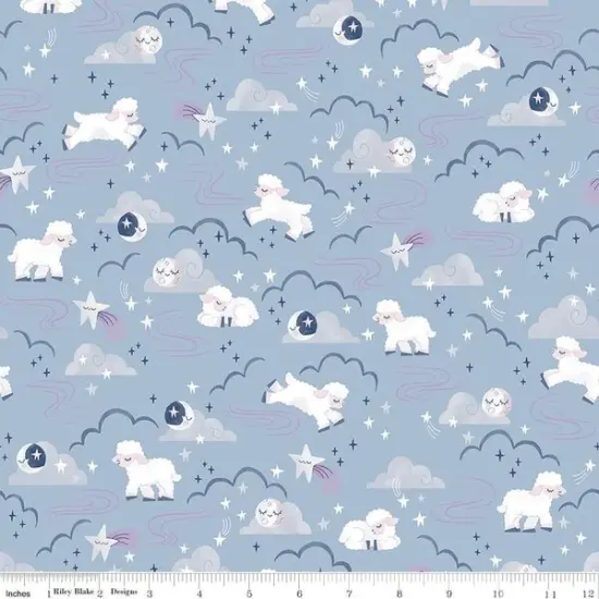 Main in Blue (c16300-blue) | Twinkle Little Star | Natalia Juan Abello | Riley Blake {1}