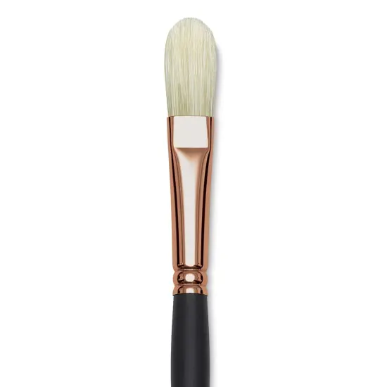 Blick Masterstroke Interlocking Bristle Brush - Filbert, Long Handle, Size 8 {1}