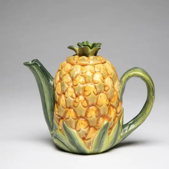 Ceramic Pineapple Teapot, Gift for Her, Gift for Mom, Tea Party D&eacute;cor, Caf&eacute; D&eacute;cor, Farmhouse D&eacute;cor {3}